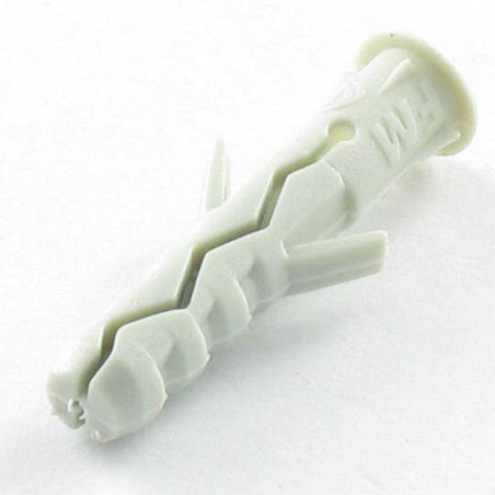 1 x Plug Nylon med krave 5X25 grå