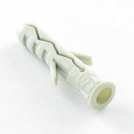 1 x Plug Nylon med krave 5X25 grå