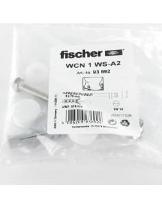 SÆT Montering Toilet Skrue Messing 6X70 Fischer