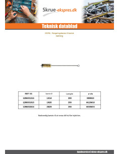 BØRSTE af RENSNING diameter 19 for M12 M16 2