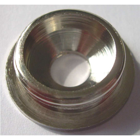 1 x Montering spejl Nikkelbelagt messing og Flange 22X22