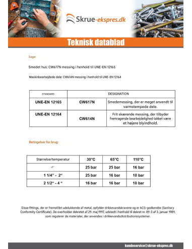 1 x Hunstik Figur 300 40x49 (1"1/2) Messing