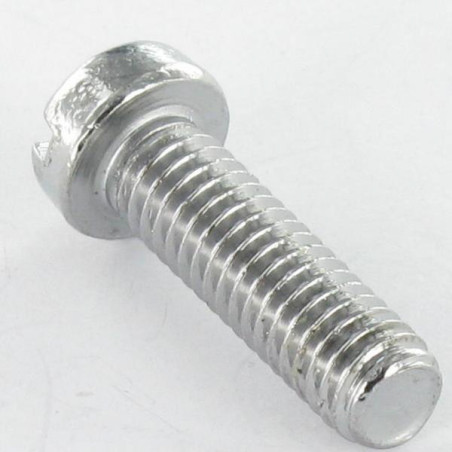 1 x Vis m-hastighed Nikkelbelagt messing panhoved kærv M6X35 10 MIKRONER