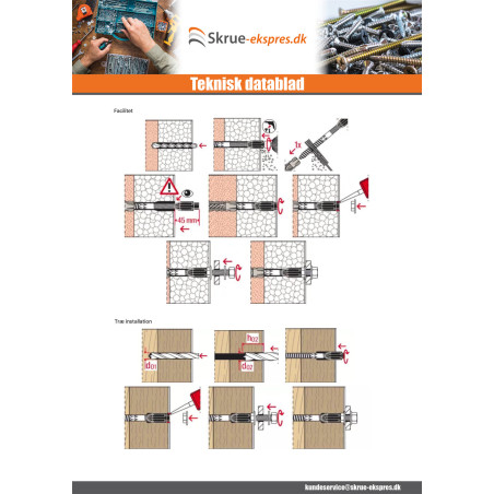 1 x Afstandsmontage THERMAX Fischer 10/140 M6 elforzinket stål