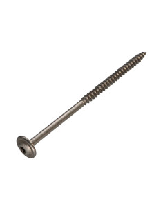 Tømrerskrue med skivehoved Rustfrit stål A2 6X120 Gevind...
