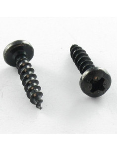 Spånplade rundt hoved Pozi 3,5X15 sort galvaniseret