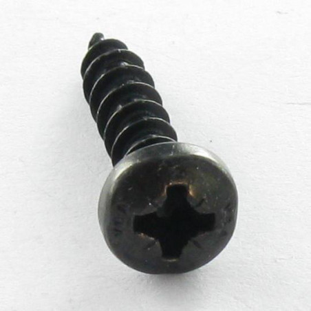 1 x Spånplade rundt hoved Pozi 3,5X15 sort galvaniseret