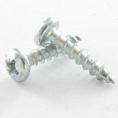 1 x Spånplade rundt hoved Pozi 3,5X15 sort galvaniseret