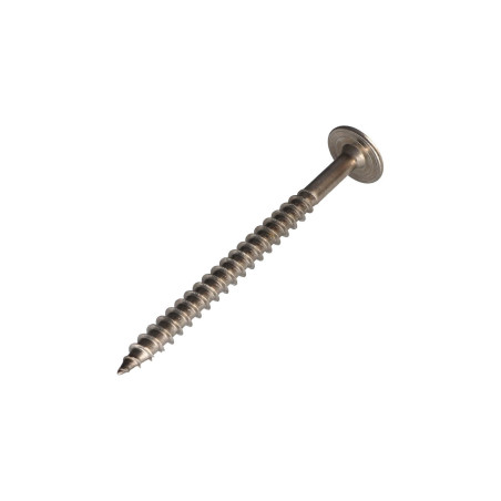 1 x Tømrerskrue med skivehoved Rustfrit stål A2 8X100 Gevind 80 T40 Hoveddiameter 20
