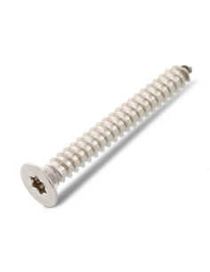 Gevindvalse skrue forsænket hoved 2,2X25 T6 Rustfrit stål A4