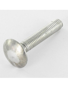 Vognbolt M8X35 Fuld trÃ¥d elforzinket stål