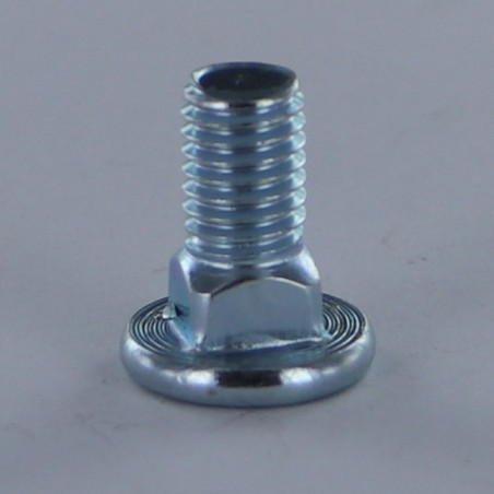 1 x Skrue fladt hoved M8X17 Fuld trÃ¥d Klasse 8.8 elforzinket stål