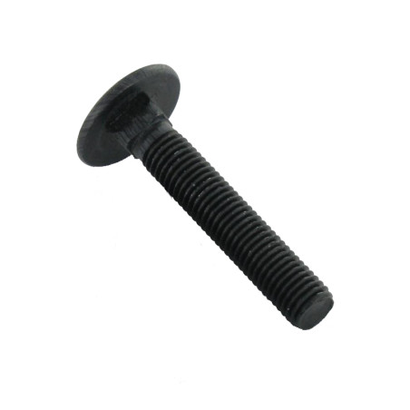 1 x Vognbolt M8X110 Fuld trÃ¥d sort galvaniseret