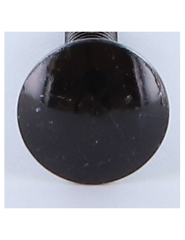 1 x Vognbolt M8X30 Fuld trÃ¥d sort galvaniseret