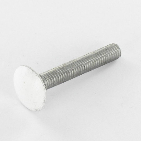 1 x Vognbolt M7X65 trin 100 Fuld trÃ¥d Aluminium RAL9016 trafik hvid 30%