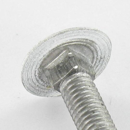 1 x Vognbolt M7X65 trin 100 Fuld trÃ¥d Aluminium RAL9016 trafik hvid 30%