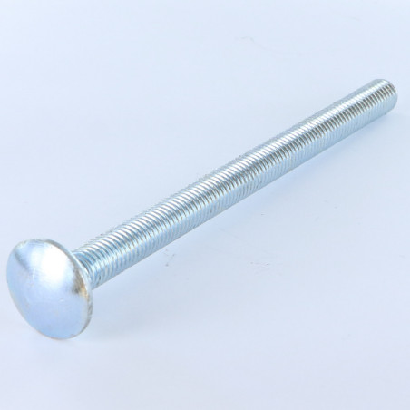 1 x Vognbolt M10X70 Fuld trÃ¥d elforzinket stål