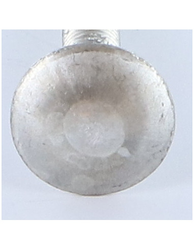 1 x Vognbolt M6X35 Fuld trÃ¥d Aluminium