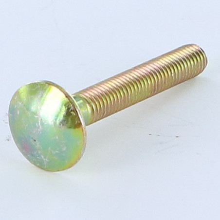 1 x Vognbolt M5X35 Fuld trÃ¥d gul zink
