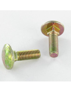 Vognbolt M8X140 Fuld trÃ¥d gul zink