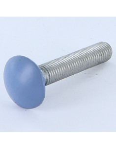 Vognbolt M7X40 trin 100 Fuld trÃ¥d Aluminium RAL5014 30%B