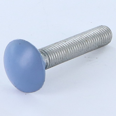 1 x Vognbolt M7X40 trin 100 Fuld trÃ¥d Aluminium RAL5014 30%B