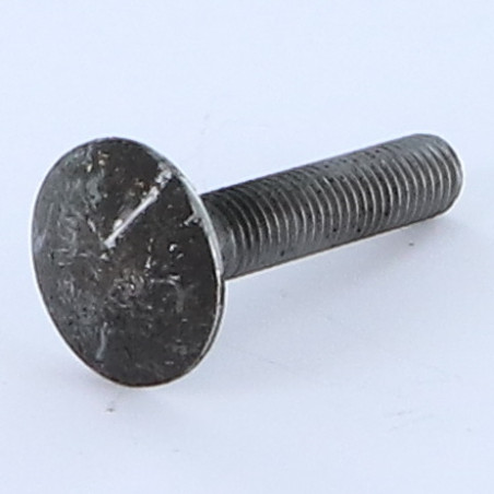 1 x Vognbolt M8X45 Fuld trÃ¥d Rå stål