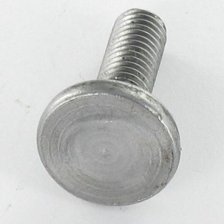 1 x Skrue fladt hoved firkantet hals M8X25 Fuld trÃ¥d Klasse 8.8 elforzinket stål