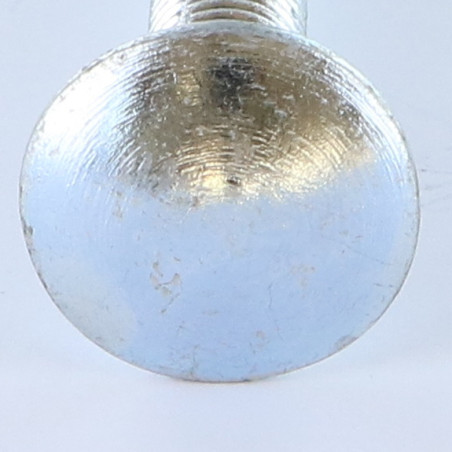 1 x Vognbolt M12X75 Fuld trÃ¥d elforzinket stål