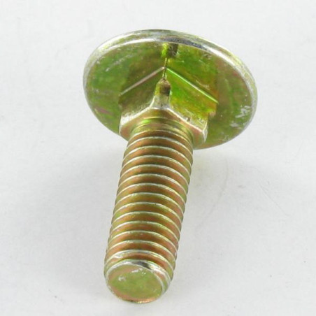 1 x Vognbolt M8X70 Fuld trÃ¥d gul zink