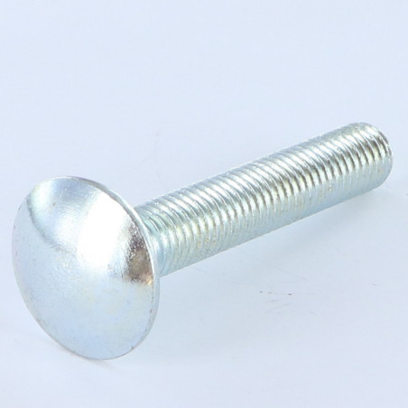 1 x Vognbolt M10X50 Fuld trÃ¥d Klasse 8.8 elforzinket stål