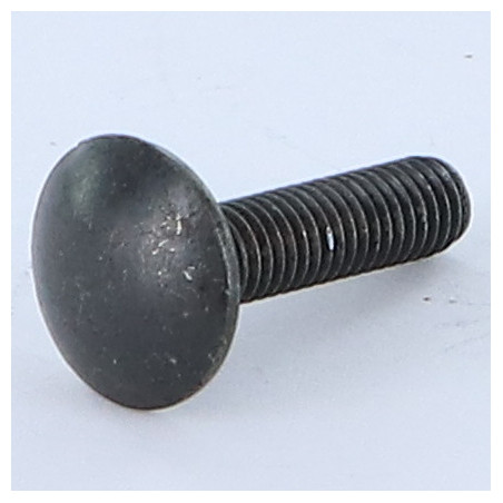 1 x Vognbolt M8X20 Fuld trÃ¥d sort galvaniseret