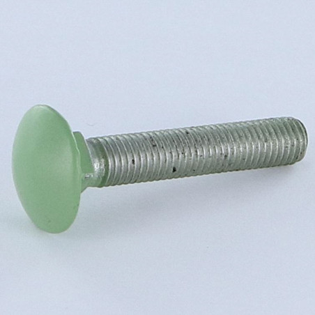 1 x Vognbolt M7X40 trin 100 Fuld trÃ¥d Aluminium RAL6021 bleg grøn 30%B