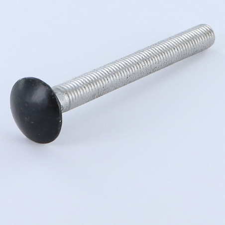 1 x Vognbolt M7X65 trin 100 Fuld trÃ¥d Aluminium RAL9005 dyb sort 30%