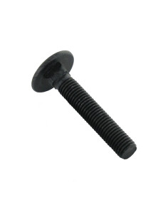Vognbolt M8X140 Fuld trÃ¥d sort galvaniseret
