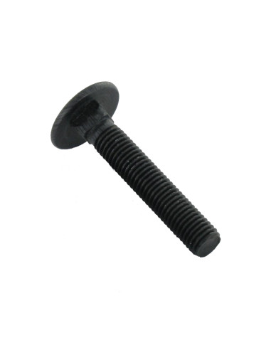 1 x Vognbolt M8X140 Fuld trÃ¥d sort galvaniseret