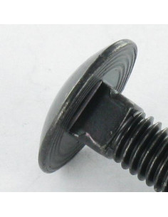 Vognbolt M8X140 Fuld trÃ¥d sort galvaniseret 2