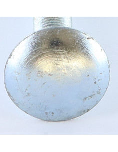 Vognbolt M12X200 Fuld trÃ¥d elforzinket stål 2