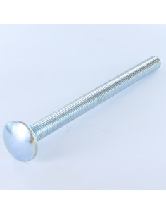 Vognbolt M12X80 Fuld trÃ¥d elforzinket stål