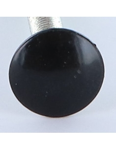 Vognbolt M6X50 Fuld trÃ¥d Aluminium Sortlakeret RAL9005...