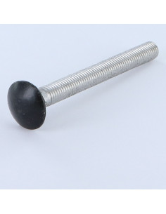 Vognbolt M6X50 Fuld trÃ¥d Aluminium Sortlakeret RAL9005... 2
