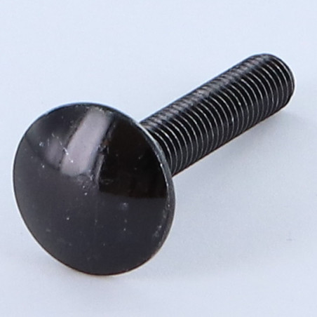 1 x Vognbolt M7X45 trin 100 Fuld trÃ¥d sort galvaniseret