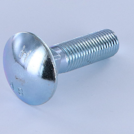 1 x Vognbolt M16X50 Gevind 50 Klasse 8.8 elforzinket stål Hoveddiameter 30 Firkantet 16