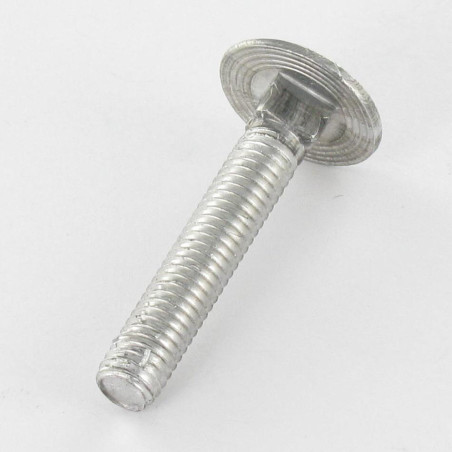 1 x Vognbolt M6X70 Fuld trÃ¥d Klasse 8.8 elforzinket stål