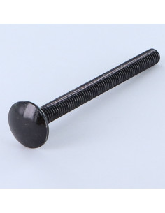 Vognbolt M6X55 Fuld trÃ¥d sort galvaniseret