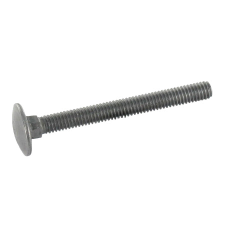 1 x Vognbolt M8X130 Fuld trÃ¥d Rå stål