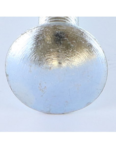 Vognbolt M12X70 Fuld trÃ¥d elforzinket stål 2