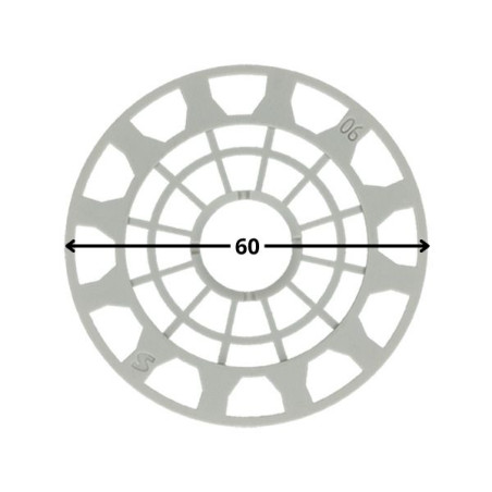 1 x Skiver D ISOLERING diameter 60 for Skrue af 6