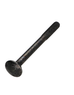 Vognbolt M5X55 delvis gevind sort galvaniseret