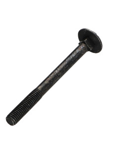Vognbolt M5X55 delvis gevind sort galvaniseret 2